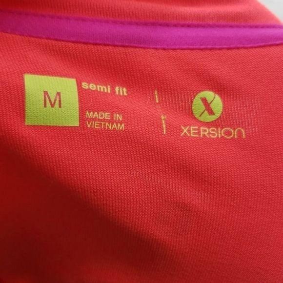 Xersion Women's Long Sleeve Athletic Semi Fit Half Zip Pink Pullover Jacket - Picture 8 of 8